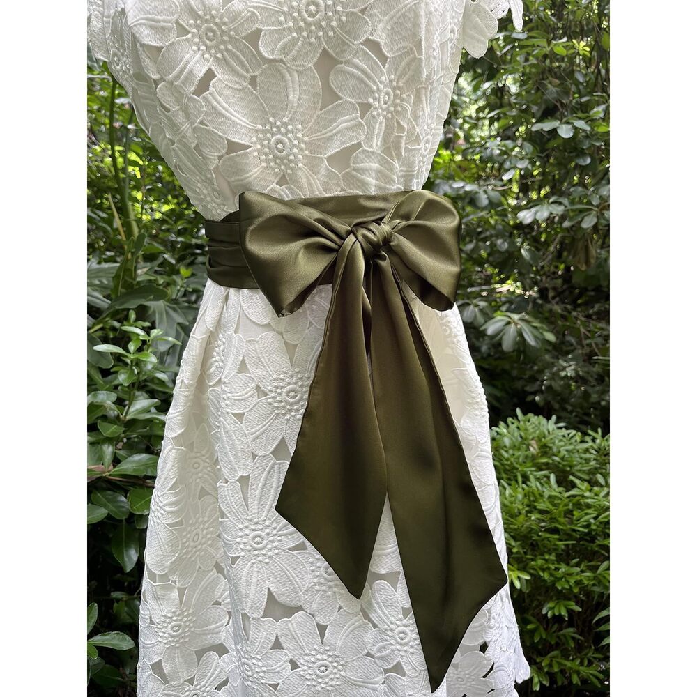 5277 Women Satin Sash Belts For Bridal Bridesmaid Dresses Girls Waist - Picture 4 of 4